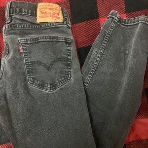 Black Faded Levi's 502 Jeans
